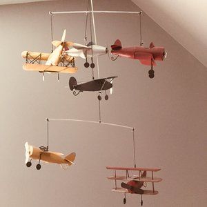 Metal Airplane Mobile